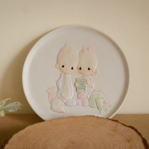 Precious Moments 7" decorative plate "Our First Christmas Together"